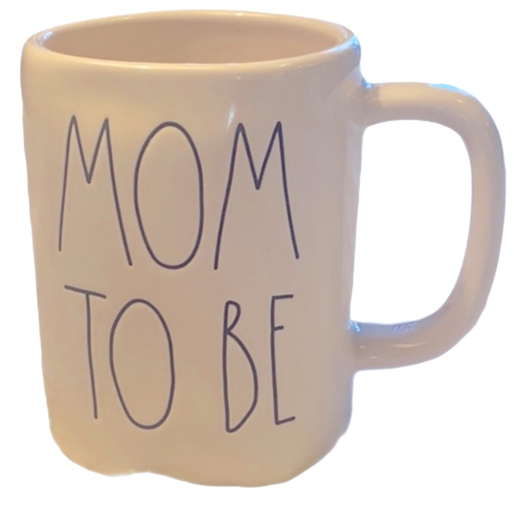 Rae Dunn "Mom To Be" Artisan Collection White Ceramic Coffee Mug 192